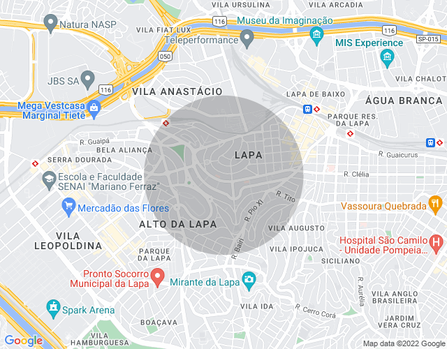Imóvel no mapa