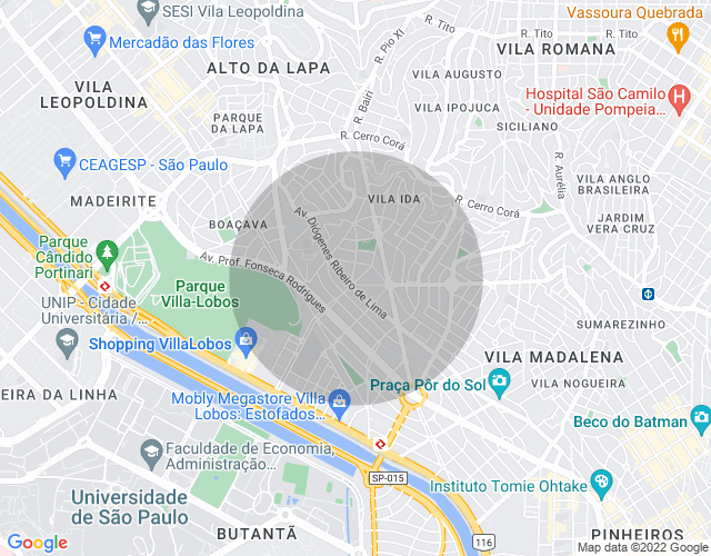 Imóvel no mapa