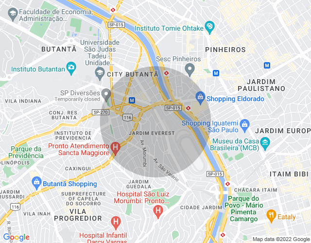 Imóvel no mapa