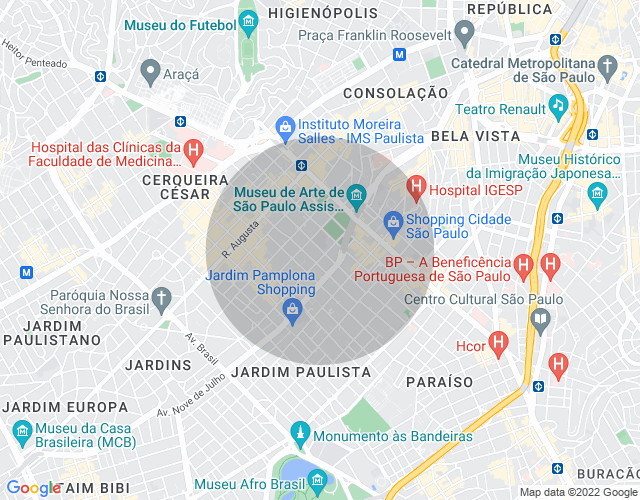 Imóvel no mapa