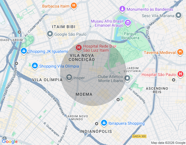 Imóvel no mapa