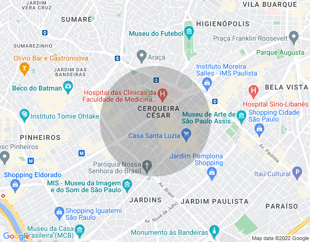 Imóvel no mapa
