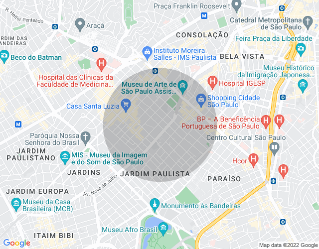 Imóvel no mapa
