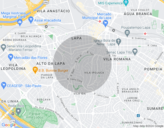 Imóvel no mapa