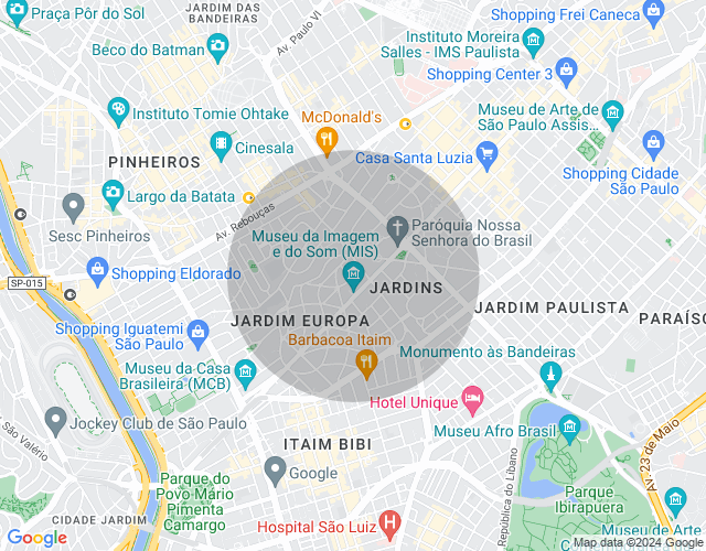 Imóvel no mapa