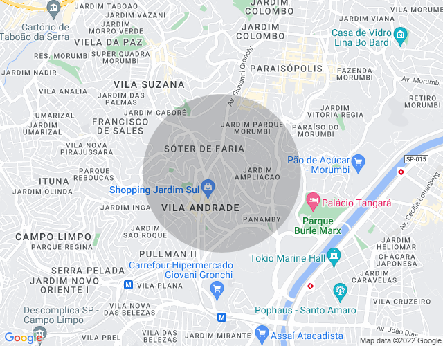 Imóvel no mapa