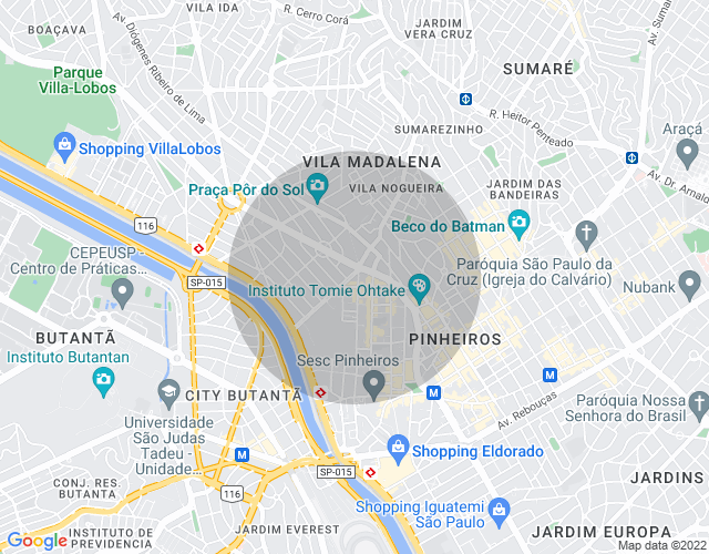 Imóvel no mapa