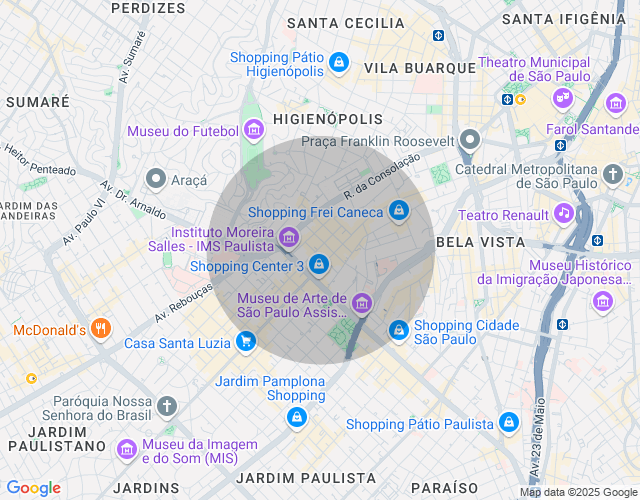 Imóvel no mapa