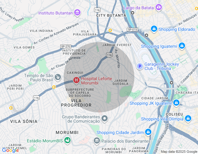 Imóvel no mapa