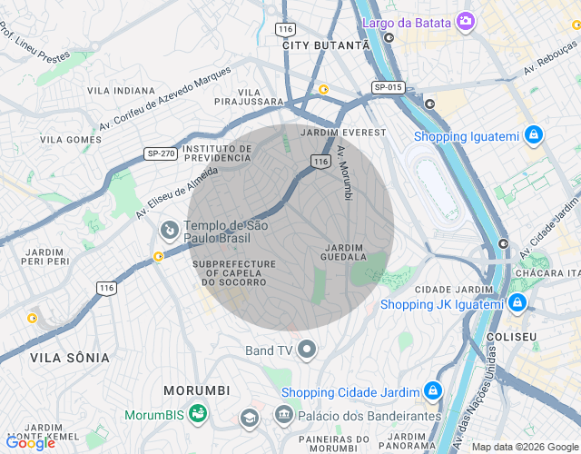 Imóvel no mapa