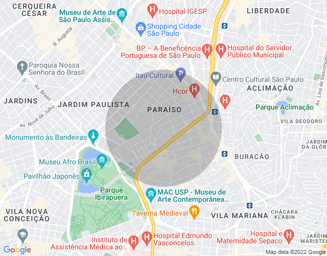 Imóvel no mapa