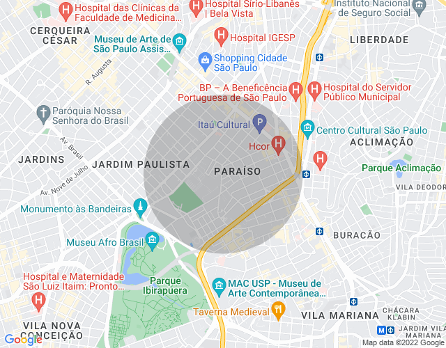 Imóvel no mapa