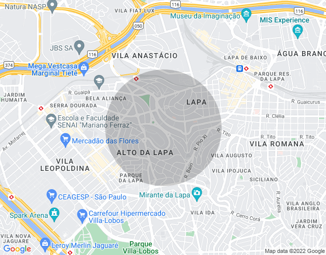 Imóvel no mapa