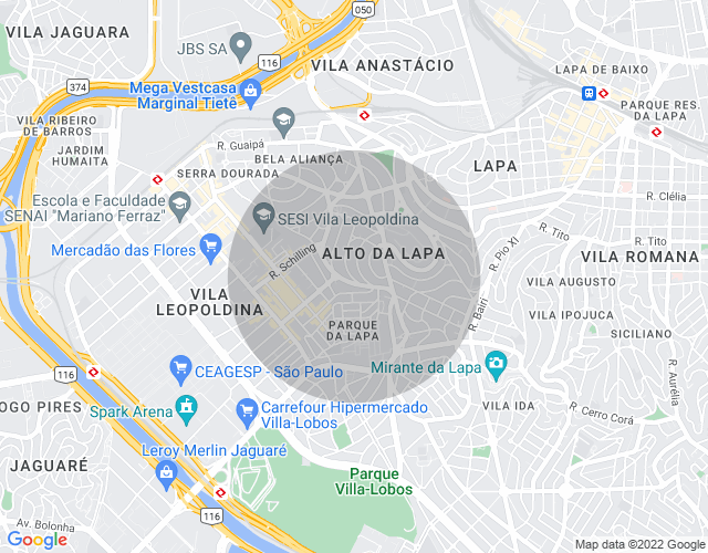 Imóvel no mapa