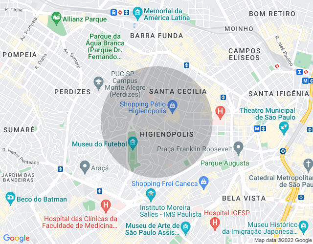 Imóvel no mapa