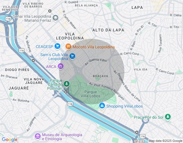 Imóvel no mapa