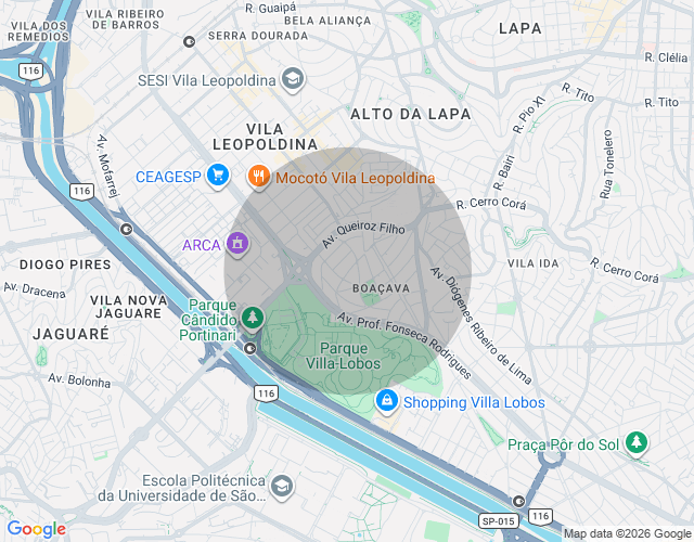Imóvel no mapa