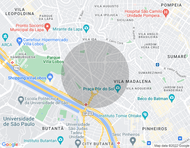 Imóvel no mapa