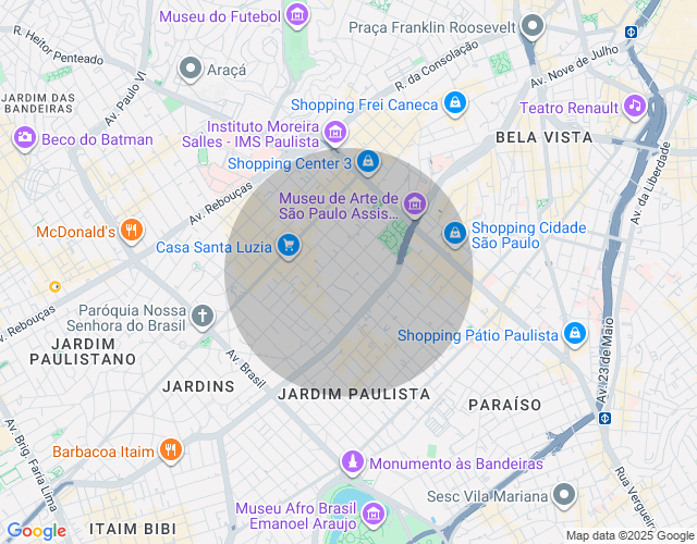 Imóvel no mapa