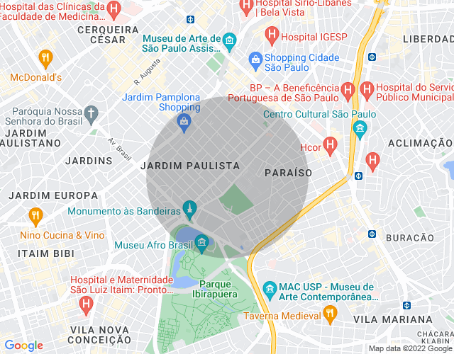 Imóvel no mapa
