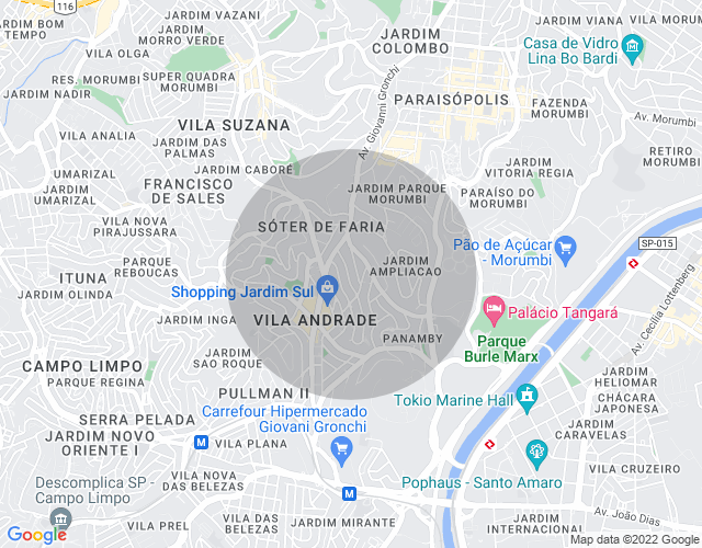 Imóvel no mapa