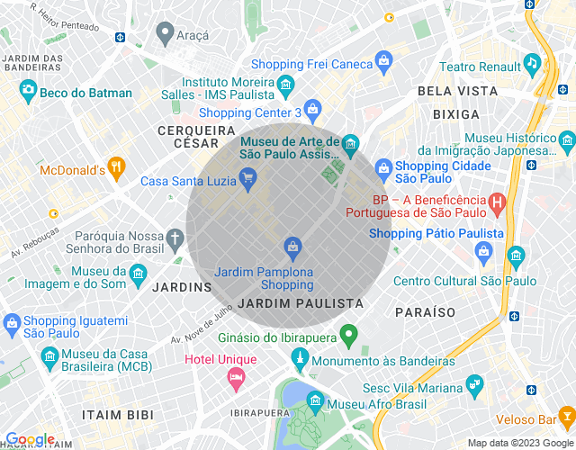 Imóvel no mapa