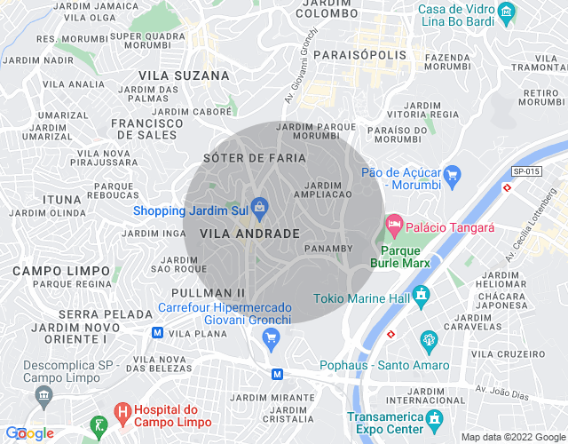 Imóvel no mapa