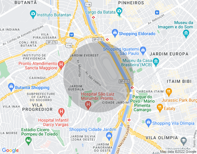 Imóvel no mapa
