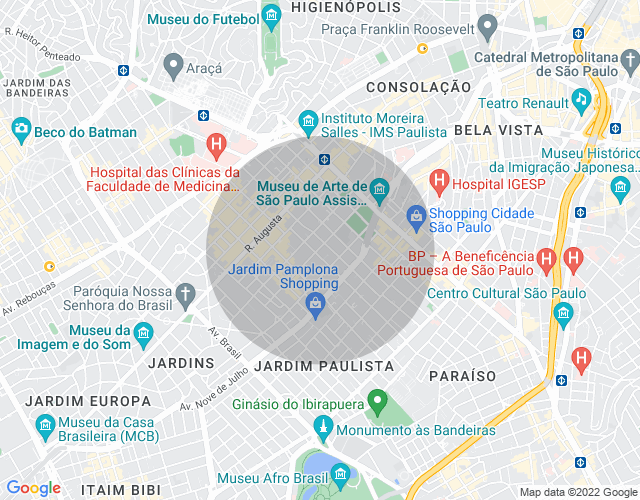 Imóvel no mapa