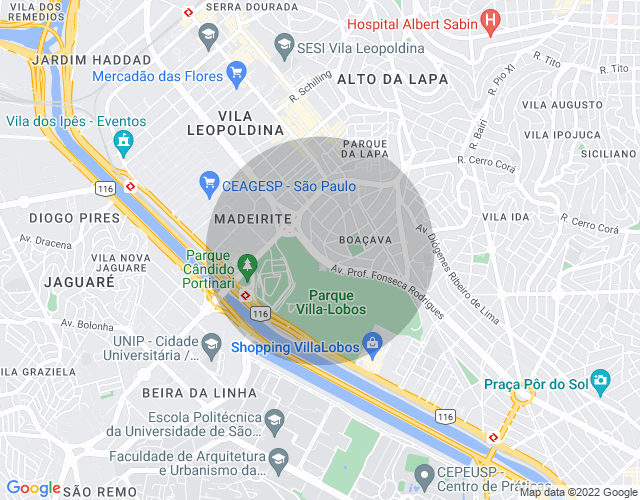 Imóvel no mapa