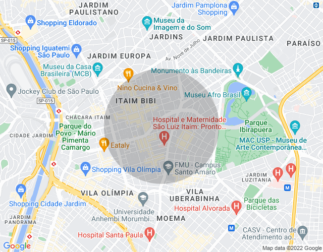 Imóvel no mapa