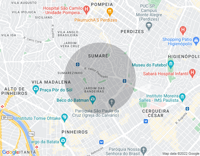 Imóvel no mapa