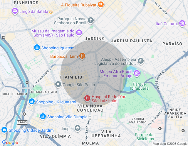 Imóvel no mapa