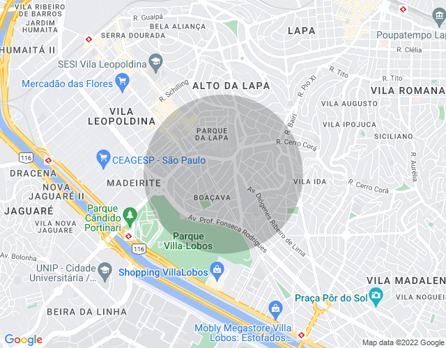 Imóvel no mapa