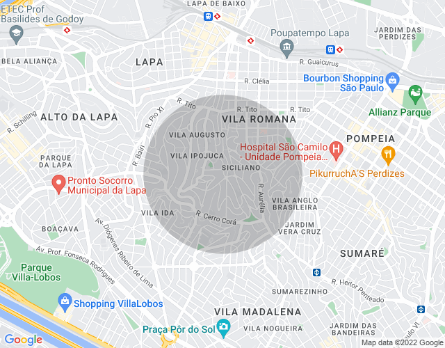 Imóvel no mapa