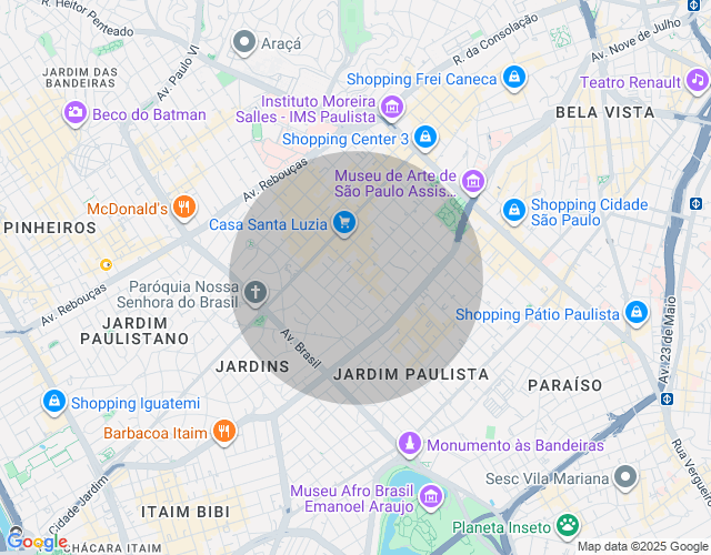 Imóvel no mapa