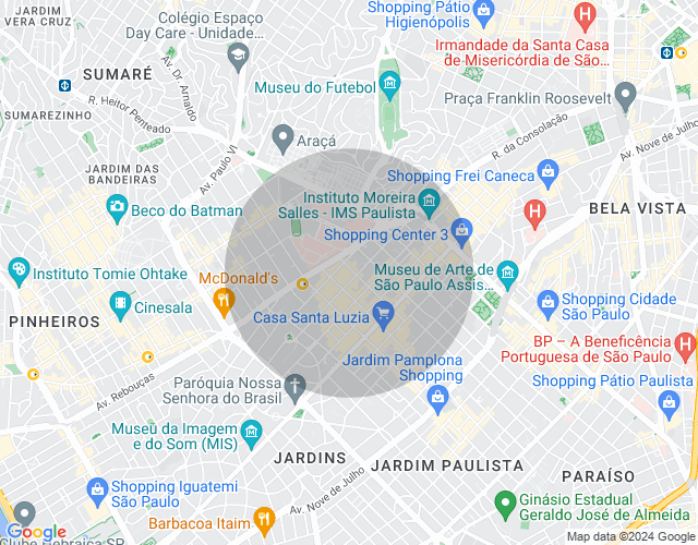 Imóvel no mapa