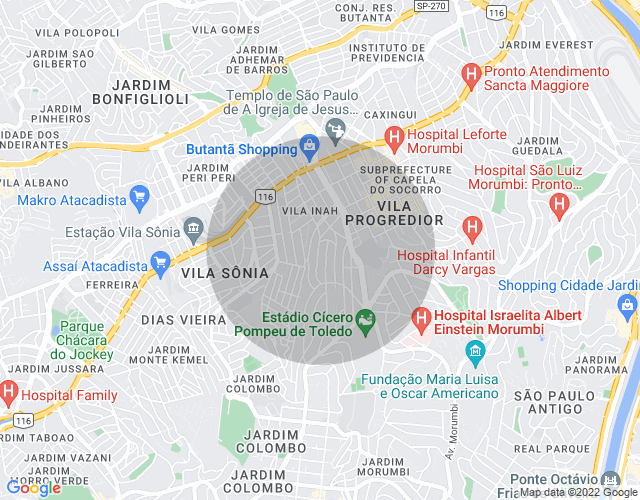 Imóvel no mapa