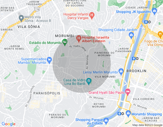 Imóvel no mapa