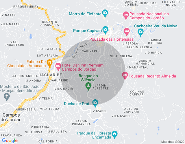 Imóvel no mapa