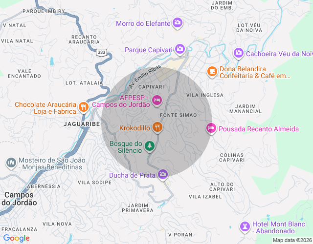 Imóvel no mapa