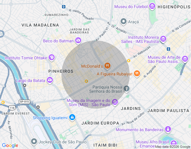 Imóvel no mapa