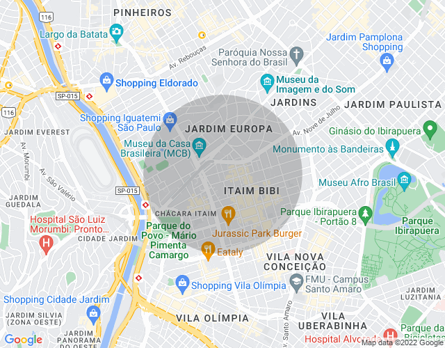 Imóvel no mapa