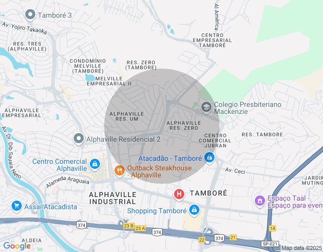 Imóvel no mapa