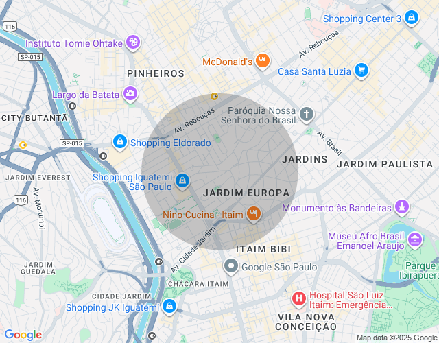Imóvel no mapa