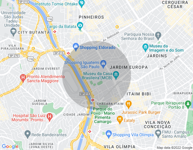 Imóvel no mapa
