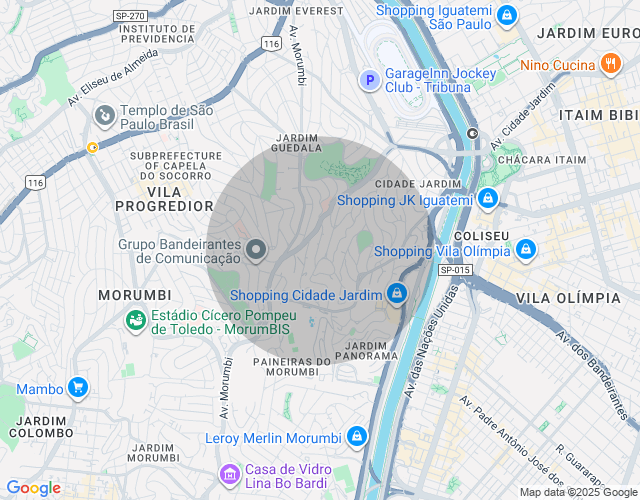 Imóvel no mapa