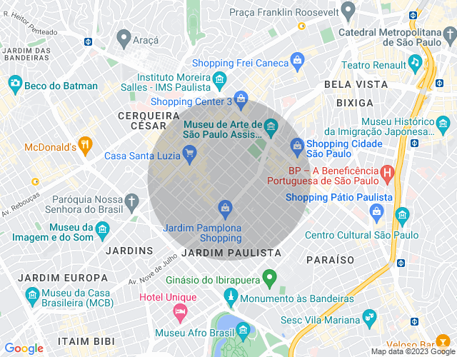 Imóvel no mapa