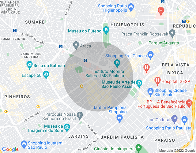 Imóvel no mapa
