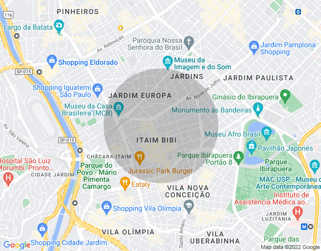 Imóvel no mapa